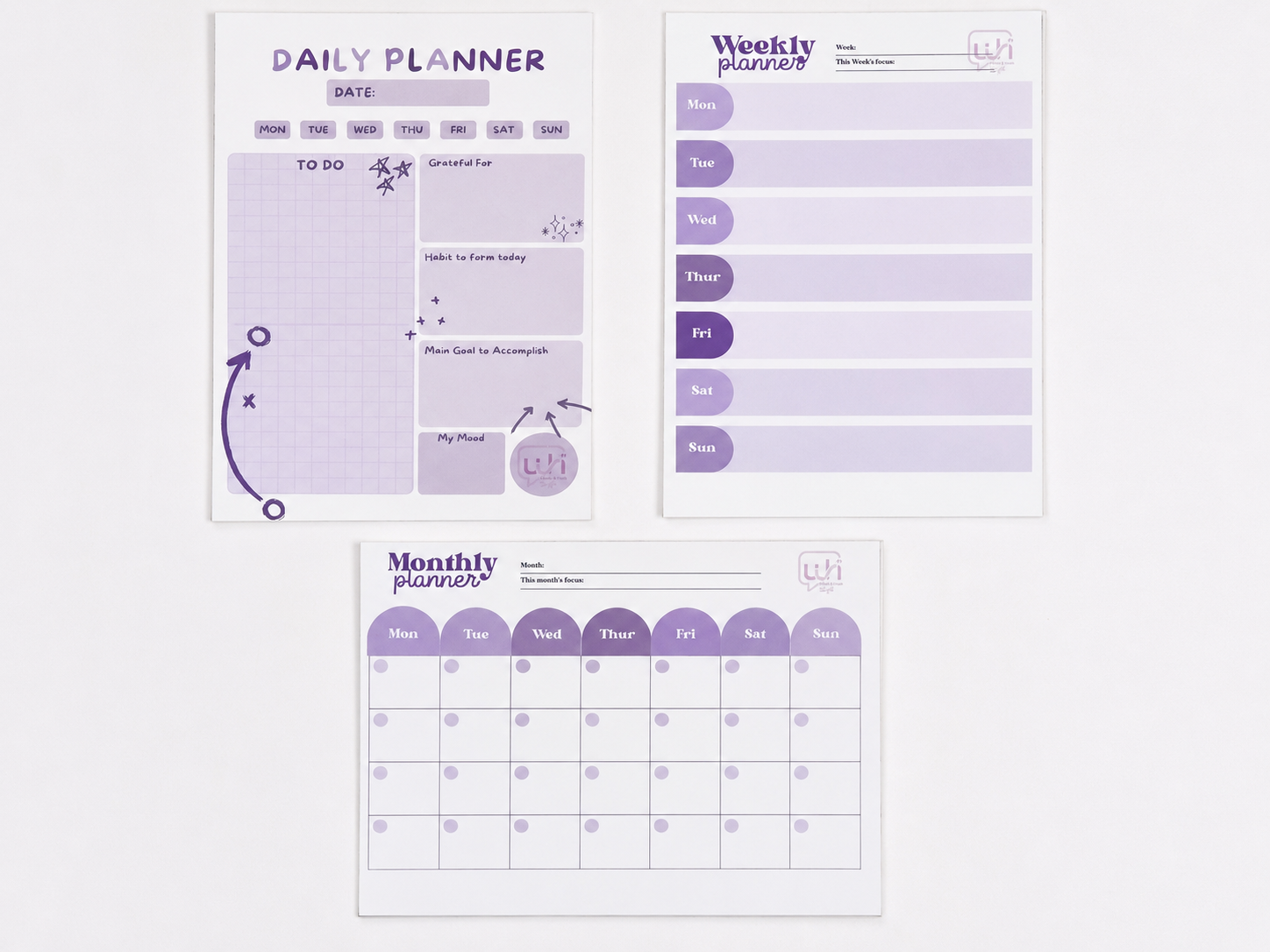 Daily, Weekly and Monthly Planner Bundle - Image 15
