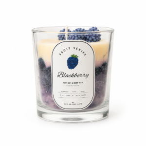 Blackberry Lavender Design – Unscented Soy & Beeswax Candle