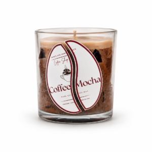 Coffee Mocha Design – Unscented Soy & Beeswax Candle