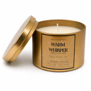 Warm Whisper Design – Unscented Soy & Beeswax Candle