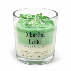 Matcha Latte Design – Unscented Soy & Beeswax Candle