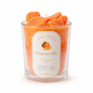 Tangerine Kiss Design – Unscented Soy & Beeswax Candle